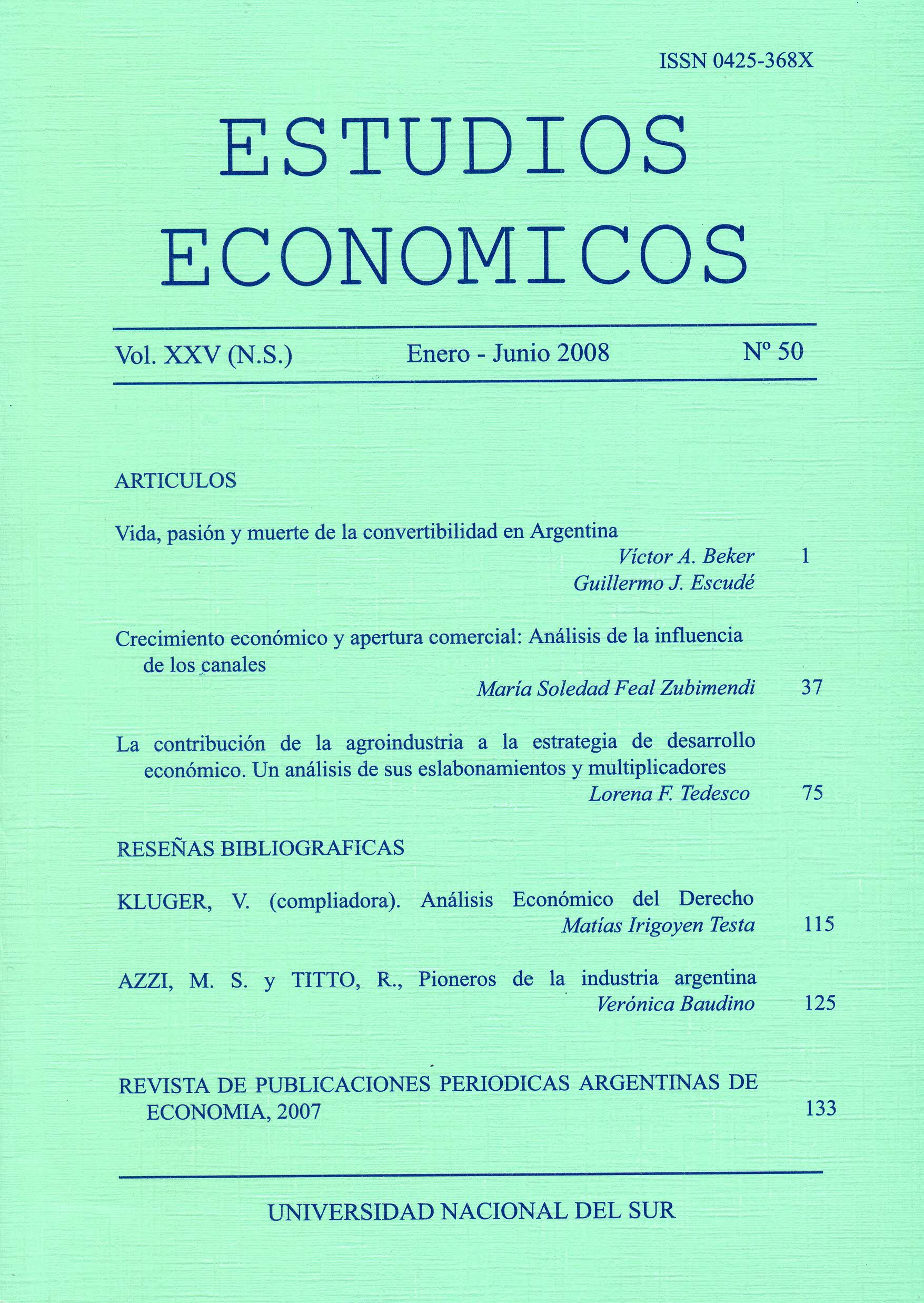 					Ver Vol. 25 Núm. 50 (2008)
				