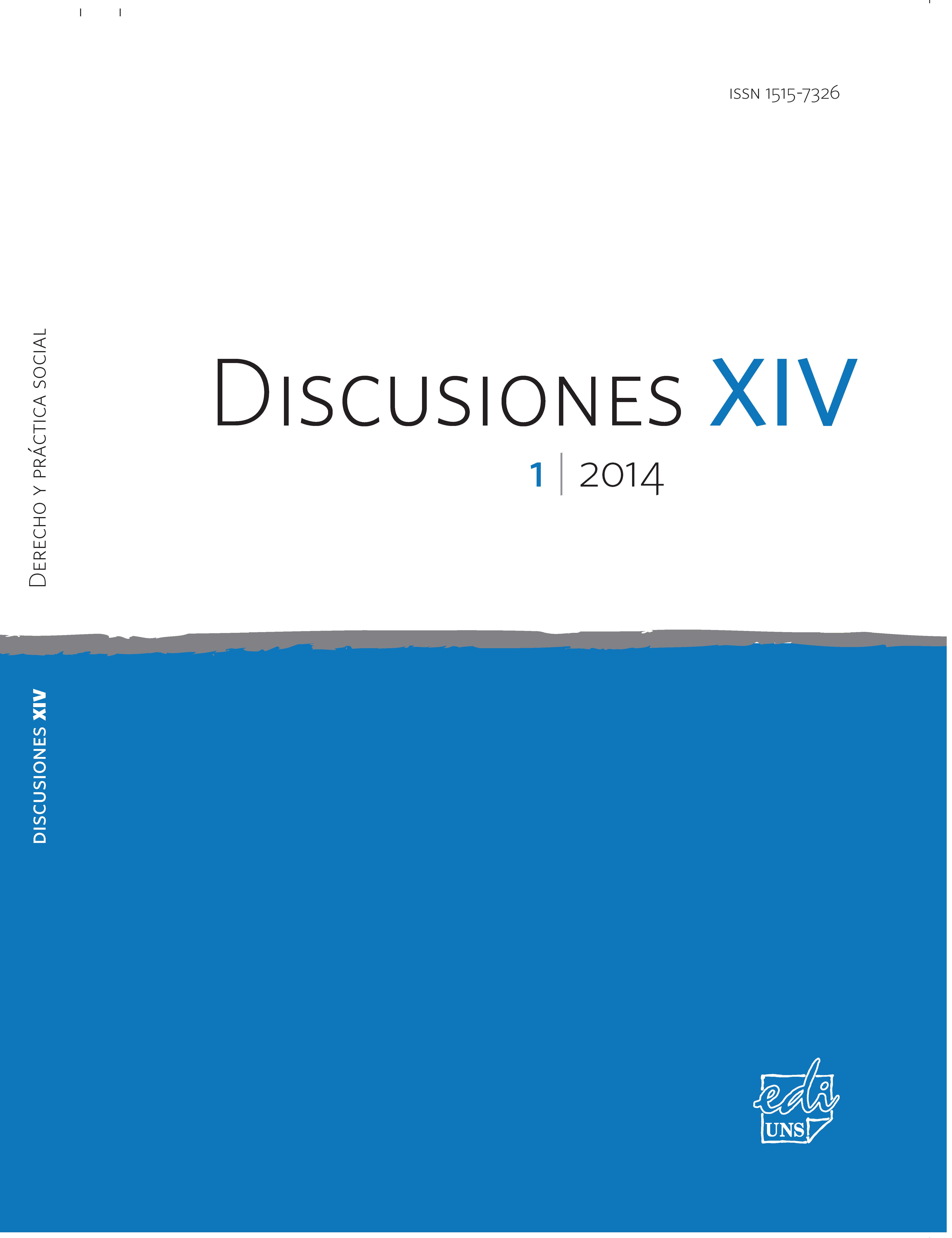 					Ver Vol. 14 Núm. 1 (2014): Derecho y práctica social
				