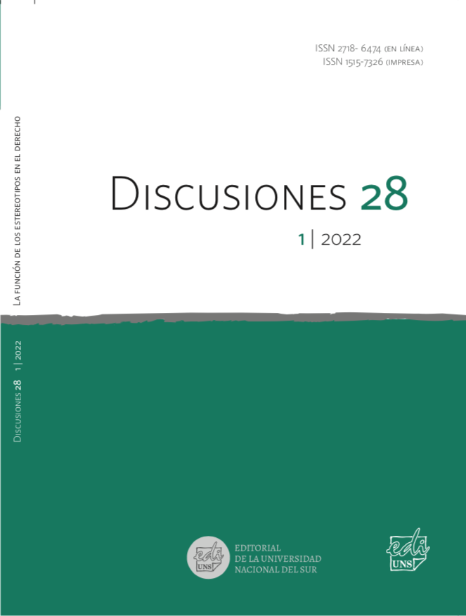 					Ver Vol. 28 Núm. 1 (2022): La función de los estereotipos en el derecho
				